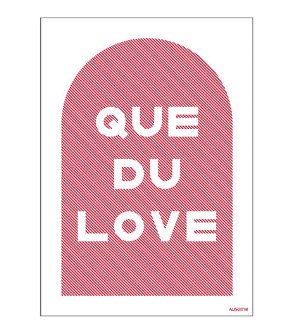 Carte postale - Que du love - Augustin