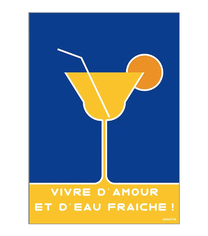 Carte postale - Vivre d'amour - Augustin