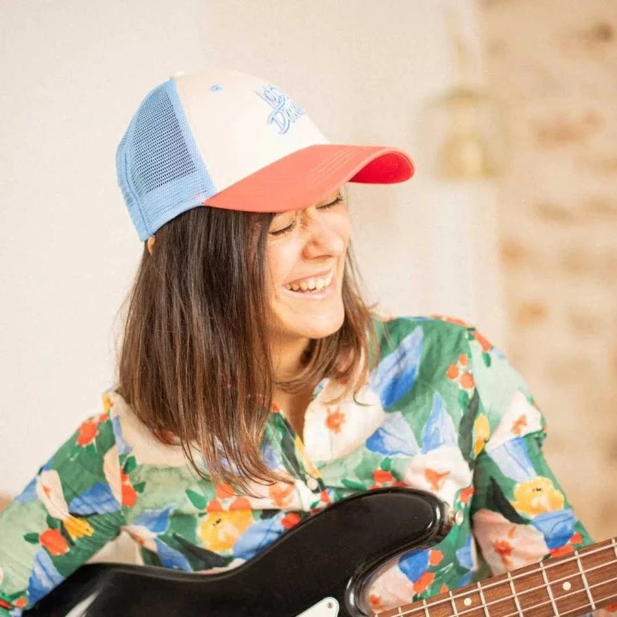 Casquette adulte Let's dance corail. Chamaye