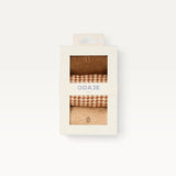 Pack de 3 chaussettes femme : Paillettes/pied de poule/marron
