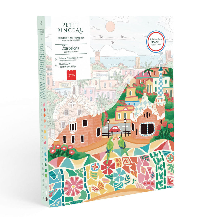 Peinture aux numéro Petit pinceau, modèle Barcelona