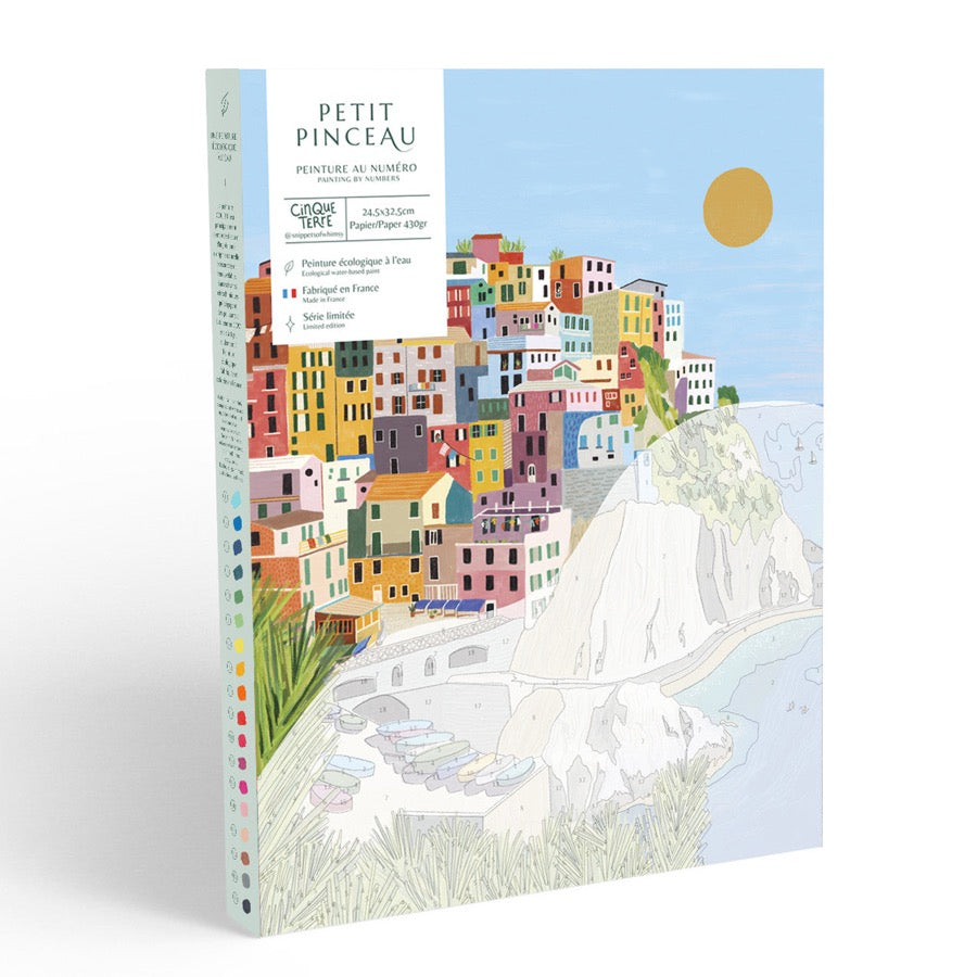 Coffret peinture au numéro - Cinque terre par Kenzie Elston