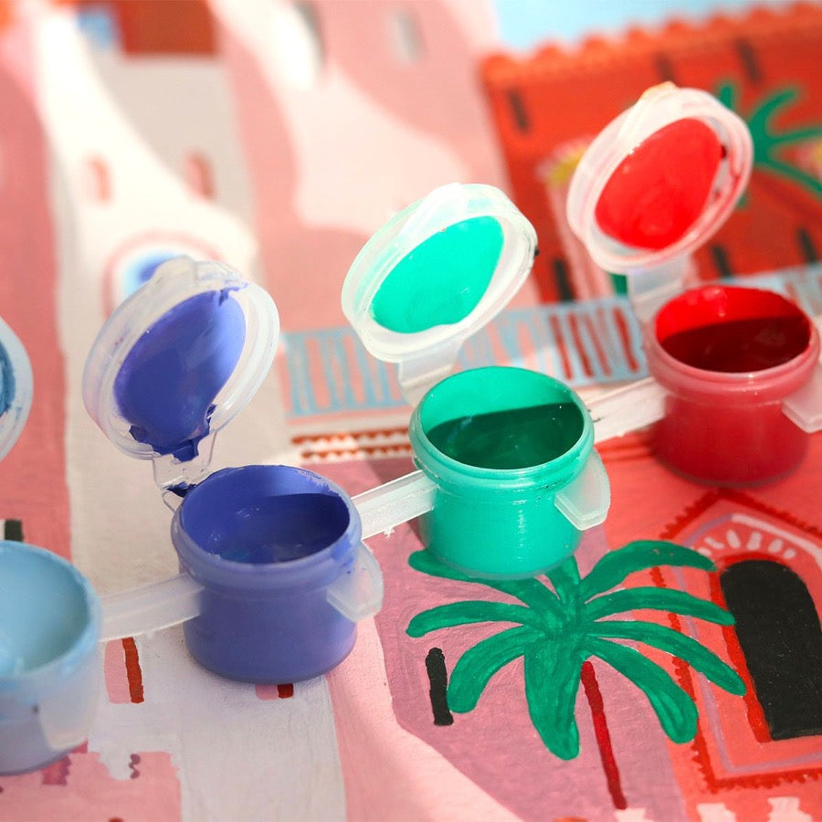 Coffret peinture au numéro - Maroc par Mona Mai