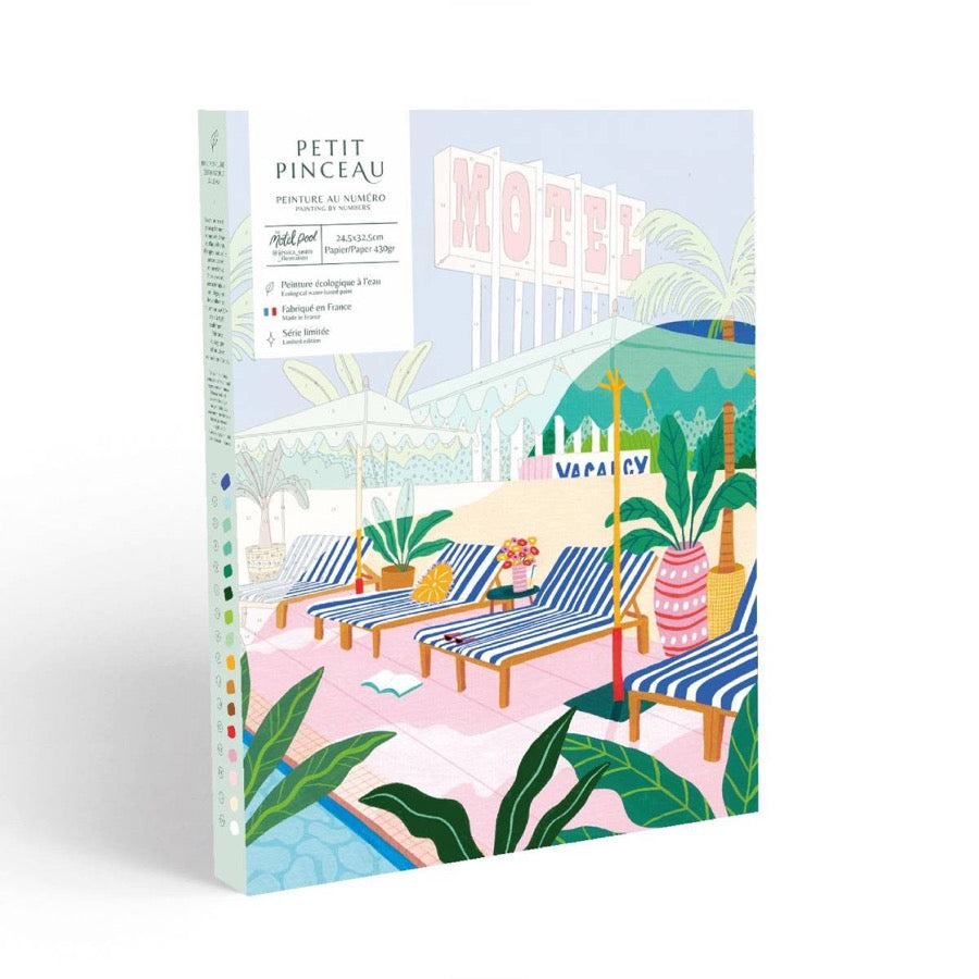 Coffret peinture au numéro - The Motel Pool par Jessica Smith