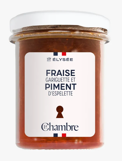 Confiture Fraise Gariguette et Piment d'Espelette (collection Elysée)