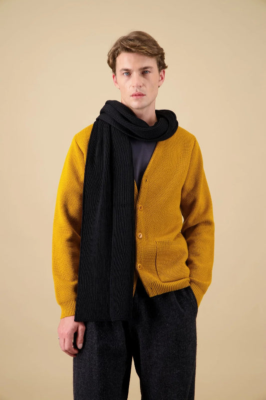 Echarpe 100% merinos noir