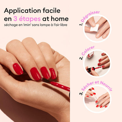 étapes Vernis à Ongles Green - Amour