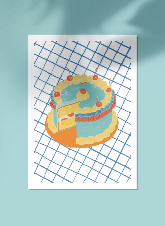 carte postale gâteau lucie leforestier