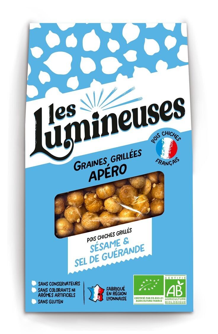 Pois chiches grillés sésame et sel