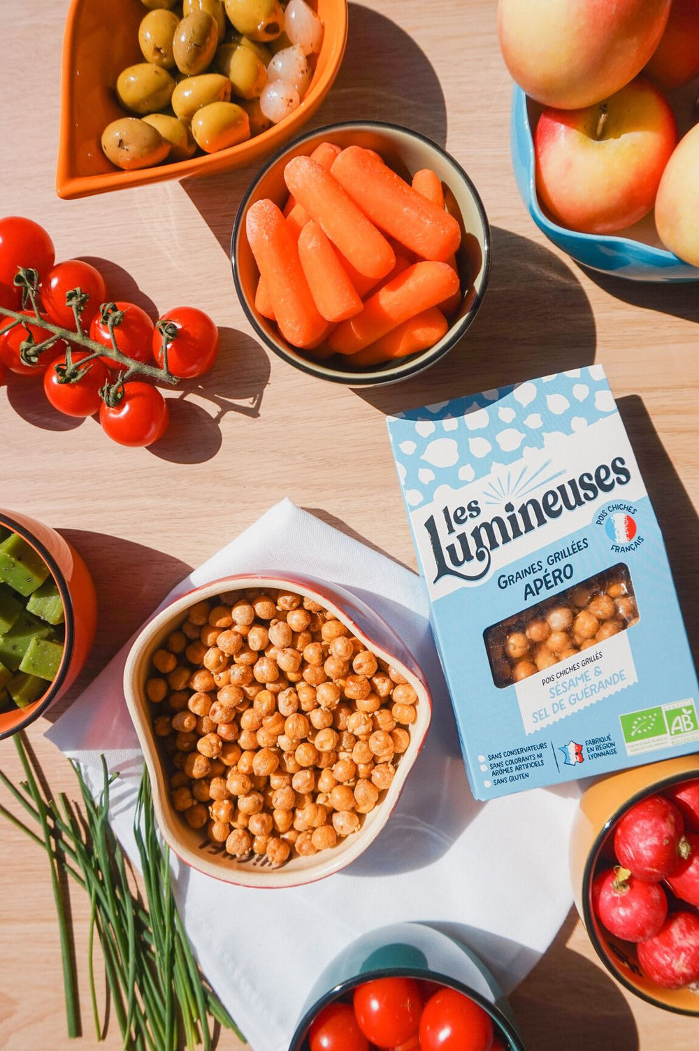 Pois chiches grillés sésame et sel