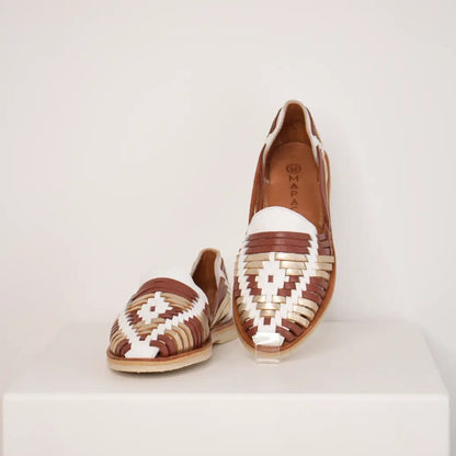 chaussures mapache. Ibarra tabac champagne