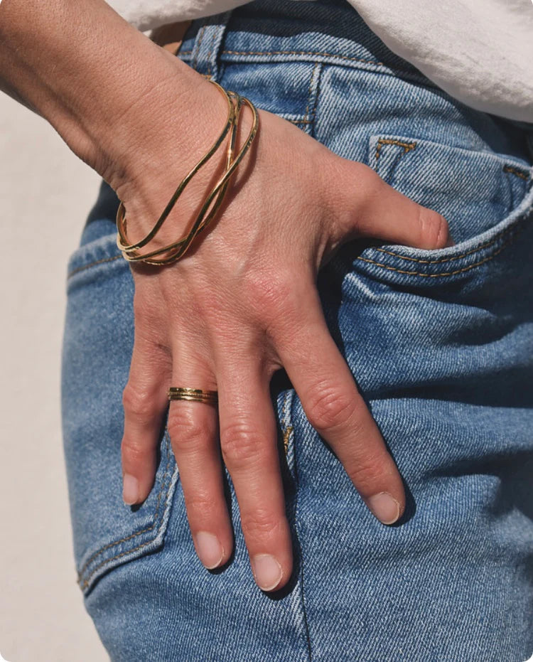 Jonc Ola Doré - Aora bijoux