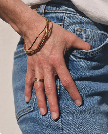 Jonc Ola Doré - Aora bijoux