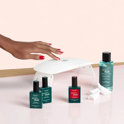 Kit Essentiels Green Flash pour pose de vernis semi permanent