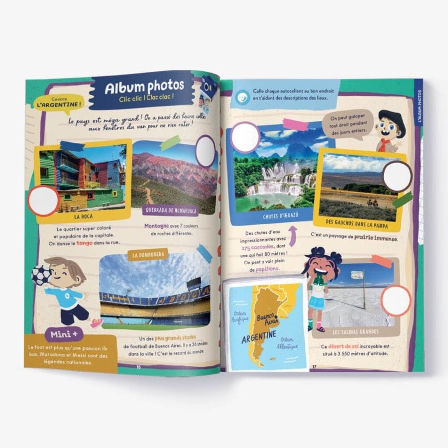 Magazine pour enfant sur l'Argentine. Pour les  4-7 ans. Les mini mondes