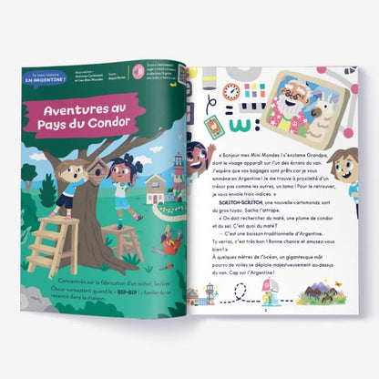 Magazine pour enfant sur l'Argentine. Pour les  4-7 ans. Les mini mondes