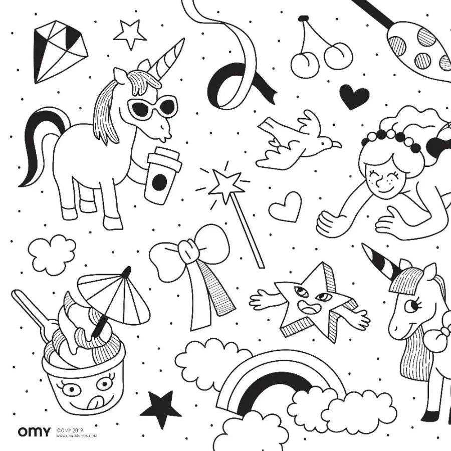 Coloriage pocket Unicorn