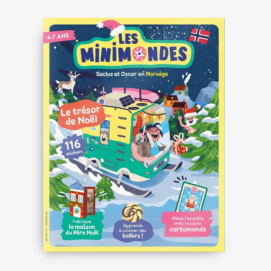Magazine pour enfant sur la Norvège. Pour les  4-7 ans. Les mini mondes