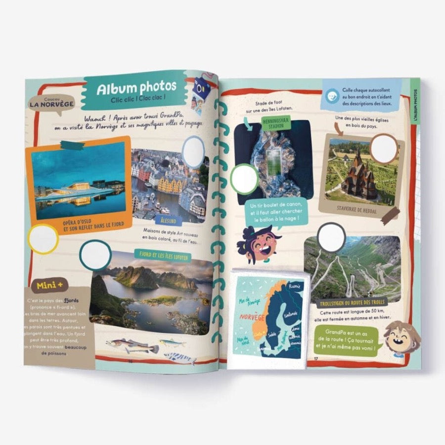 Magazine pour enfant sur la Norvège. Pour les  4-7 ans. Les mini mondes
