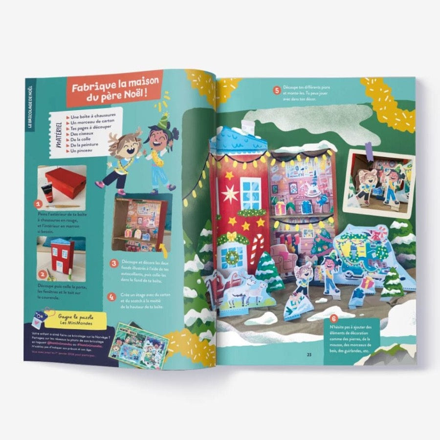 Magazine pour enfant sur la Norvège. Pour les  4-7 ans. Les mini mondes