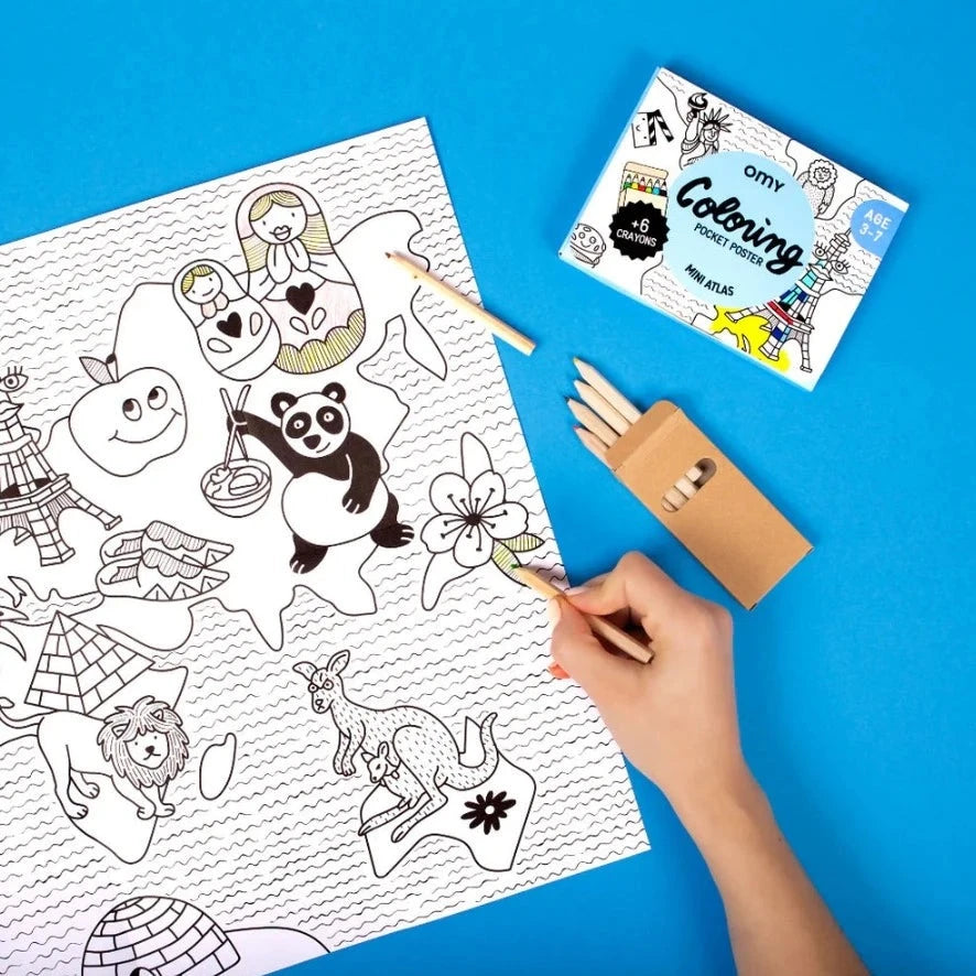 Coloriage de poche Mini Atlas