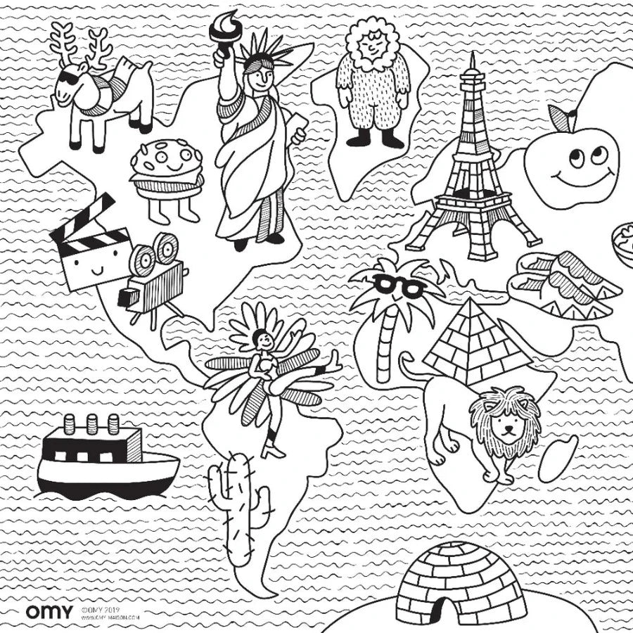 Coloriage de poche Mini Atlas