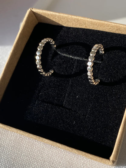 Mini créoles Perla Argent  - Aora bijoux 2