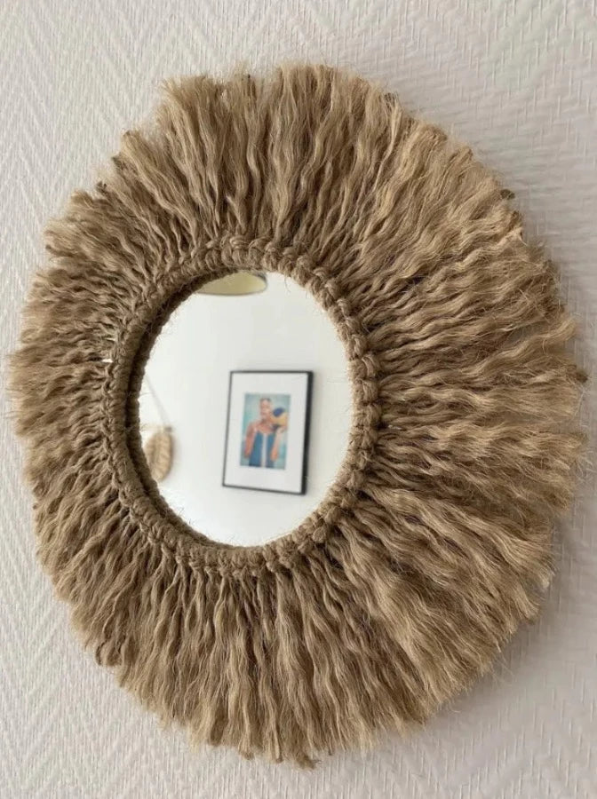 Miroir en jute