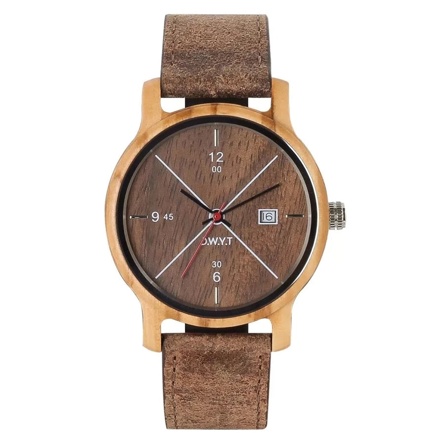 Montre homme COME marron sépia