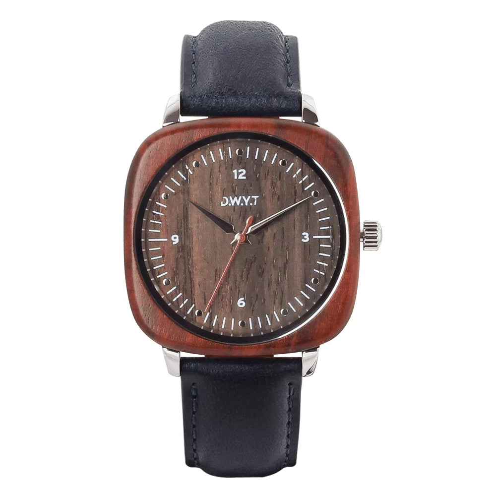 Montre homme RED SQUARE bleu de minuit