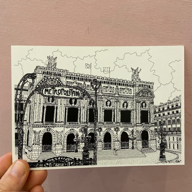 Carte postale paris - Opéra