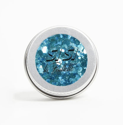 Paillettes bleues biodégradables