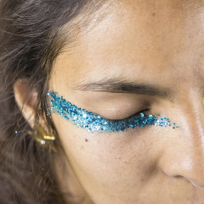 Paillettes bleues biodégradables