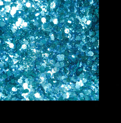Paillettes bleues biodégradables