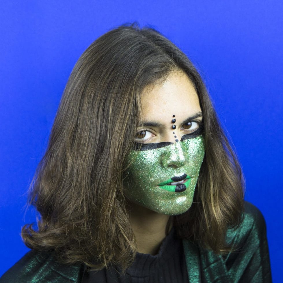 Paillettes vertes biodégradables