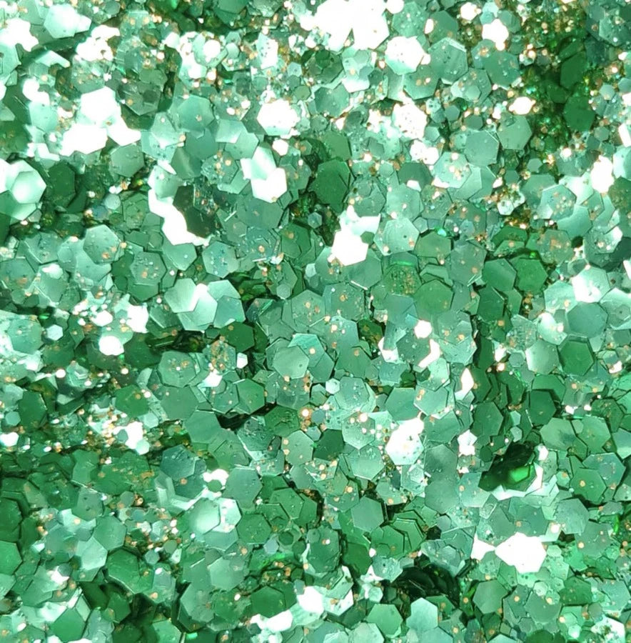 Paillettes vertes biodégradables