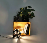 Petite lampe origami noir