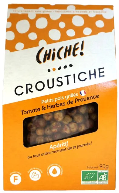 Petits pois grillés à la tomate et herbes de provence