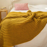 Plaid Cannes Grosses mailles - Soleil