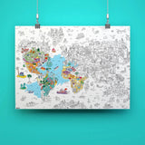 Poster géant Atlas OMY