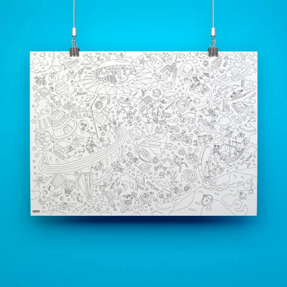 Poster géant à colorier Cosmo OMY