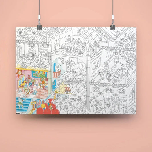 Poster géant à colorier Dance