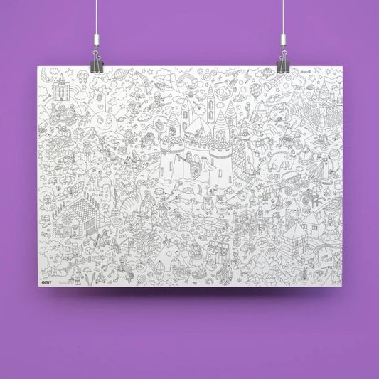 Poster géant à colorier Magic OMY
