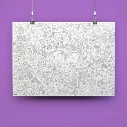 Poster géant à colorier Magic OMY