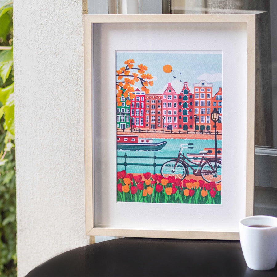 Coffret peinture au numéro - Amsterdam par Nidhi Kachhadiya