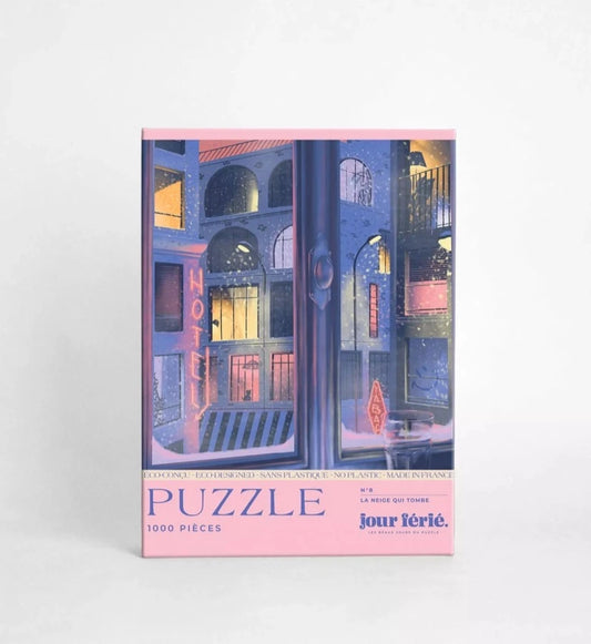 Puzzle 1000 pièces La neige qui tombe XL