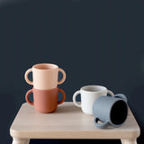 Set de 2 Tasses d´apprentissage en silicone - Blush / Terracotta - EKOBO