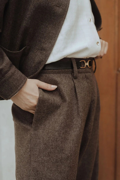 devant du pantalon en laine copenhagen