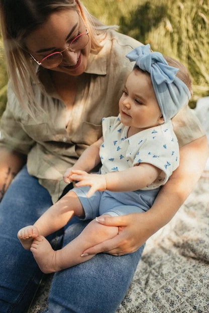 Short évolutif bleu ciel