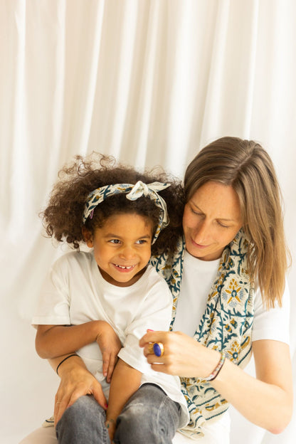 Foulard "Bird" sable Apache